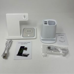 3 in 1 Fast Wireless Charging Station for Apple iphone iwatch Airpods Plus Extra